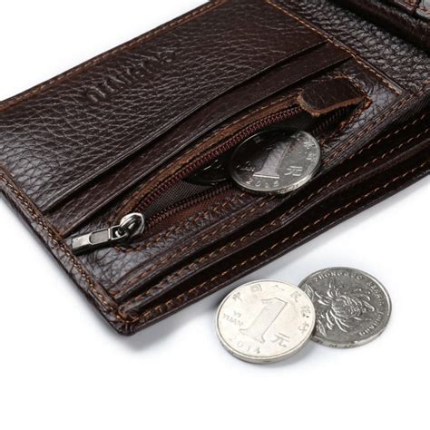 men's wallet zipper coin pocket